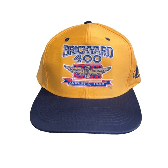 Vintage Mens 1996 NASCAR Brickyard 400 Inaugural Race Snapback Hat Cap! Logo 7‎ - Picture 1 of 9